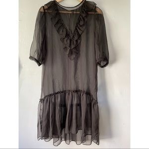 Sheer black dress